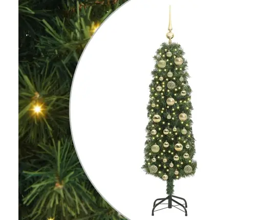 Mākslīgā Ziemassvētku Eglīte With Leds Zaļa 150 Cm Pvc Vidaxl