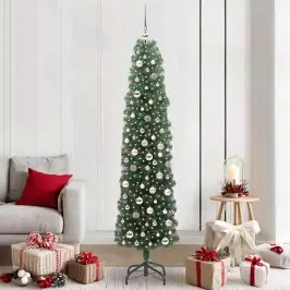 Mākslīgā Ziemassvētku Eglīte Su 300 Led Ar Statīvu Zaļa 210 Cm Vidaxl