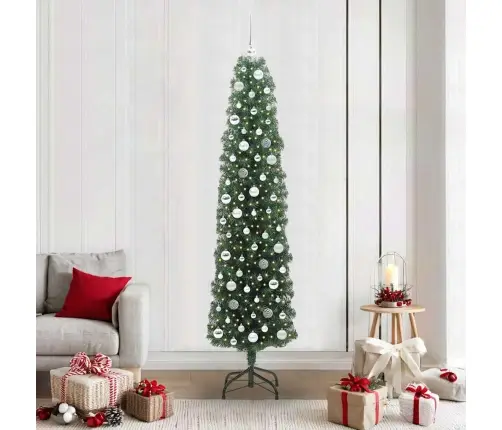 Dirbtinė Kalėdų Eglutė Žalia 210 Cm Pvc, Plienas Ir Plastikas