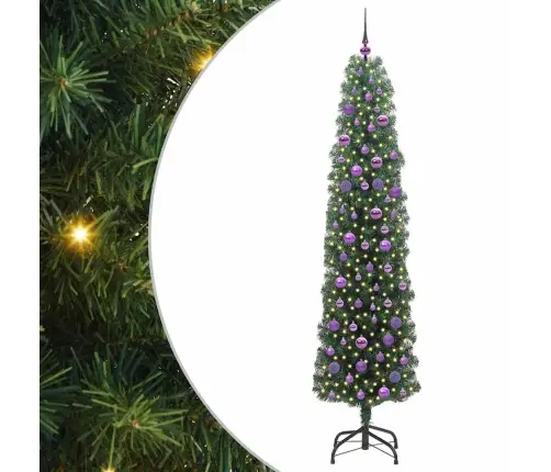 Tehisjõulupuu Roheline 210 Cm Pvc, Teras Ja Plastik