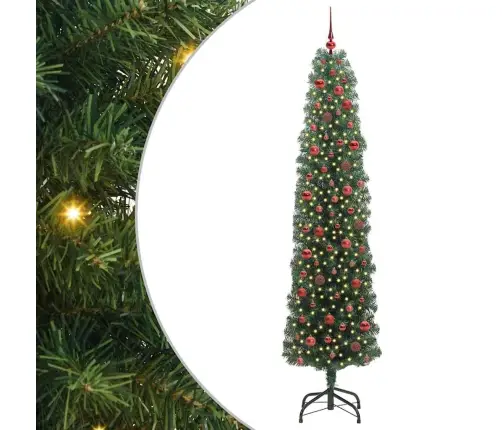 Tehisjõulupuu Roheline 240 Cm Pvc, Teras Ja Plastik