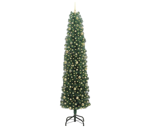 Mākslīgā Ziemassvētku Eglīte With Leds Zaļa 240 Cm Pvc Vidaxl