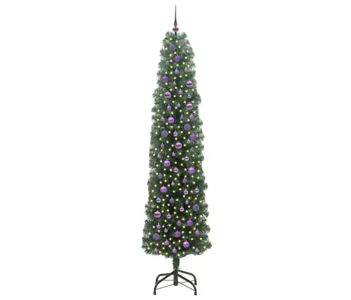 Mākslīgā Ziemassvētku Eglīte With Leds Zaļa 240 Cm Pvc Vidaxl