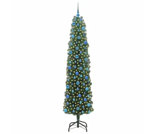 Mākslīgā Ziemassvētku Eglīte With Leds Zaļa 240 Cm Pvc Vidaxl