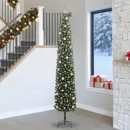 Dirbtinė Kalėdų Eglutė Žalia 270 Cm Pvc, Plienas Ir Plastikas