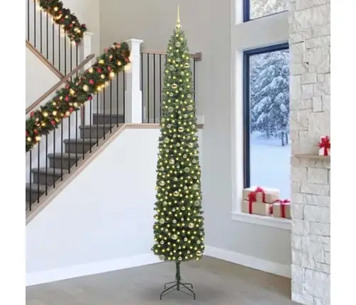 Tehisjõulupuu Roheline 270 Cm Pvc, Teras Ja Plastik