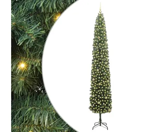 Tehisjõulupuu Roheline 270 Cm Pvc, Teras Ja Plastik