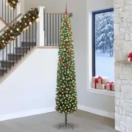 Tehisjõulupuu Roheline 270 Cm Pvc, Teras Ja Plastik
