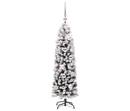 Tievā Ziemassvētku Egle Zaļa 120 Cm Plastmasa Un Metāls Vidaxl