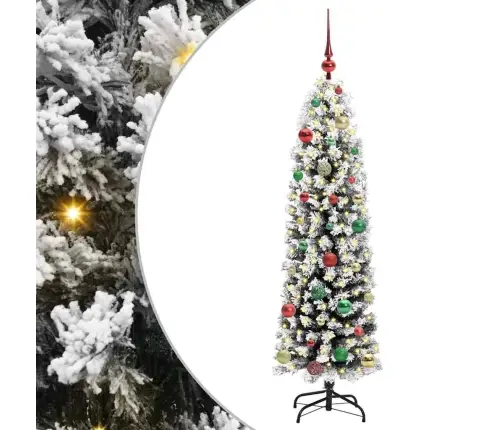 Mākslīgā Ziemassvētku Eglīte Zaļš Un Balts 150 Cm Pvc Vidaxl