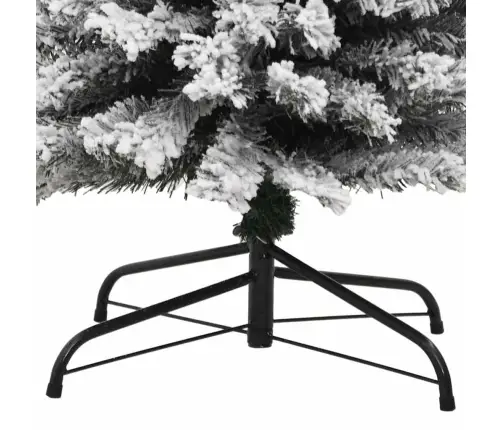 Mākslīgā Ziemassvētku Eglīte Zaļš Un Balts 210 Cm Pvc Vidaxl