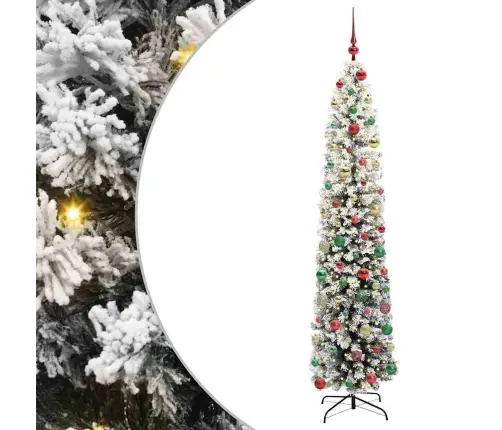 Tievā Ziemassvētku Egle Zaļa 240 Cm Plastmasa Un Metāls Vidaxl