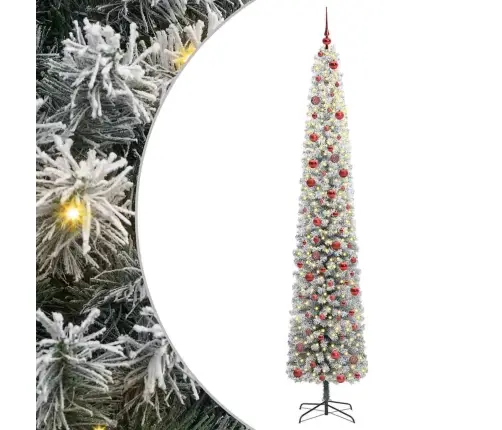 Tievā Ziemassvētku Egle Zaļa 270 Cm Plastmasa Un Metāls Vidaxl