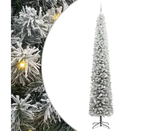 Mākslīgā Ziemassvētku Eglīte Zaļš Un Balts 270 Cm Pvc Vidaxl