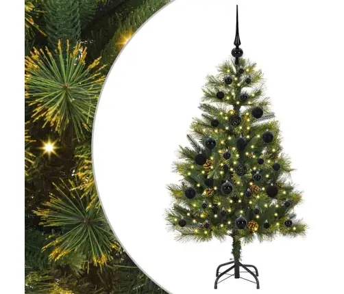 Mākslīgais Saliekamais Ziemassvētku Koks Ar Čiekuriem 120 Cm Vidaxl