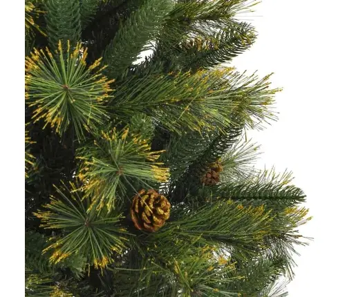 Mākslīgais Saliekamais Ziemassvētku Koks Ar Čiekuriem 120 Cm Vidaxl