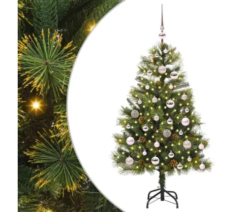 Mākslīgais Saliekamais Ziemassvētku Koks Ar Čiekuriem 120 Cm Vidaxl