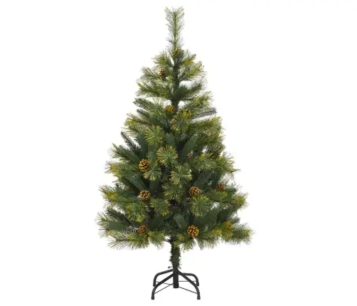 Mākslīgais Saliekamais Ziemassvētku Koks Ar Čiekuriem 120 Cm Vidaxl