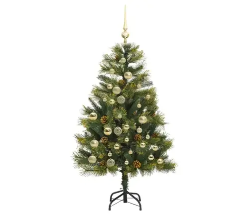 Mākslīgais Saliekamais Ziemassvētku Koks Ar Čiekuriem 120 Cm Vidaxl