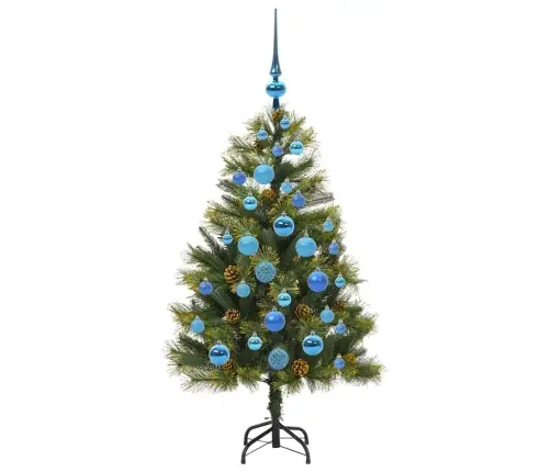 Tehis Hingega Jõulupuu Koos Koonustega Roheline 120 Cm