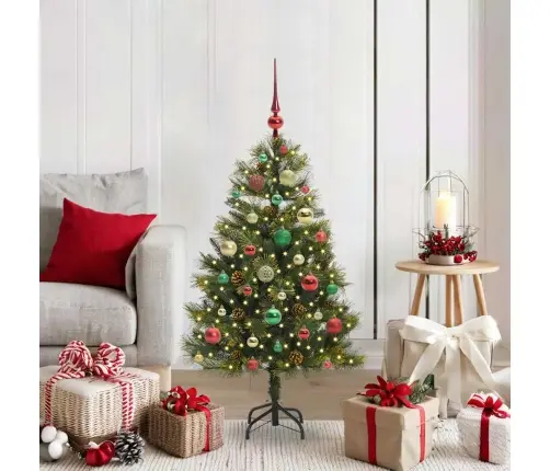 Dirbtinis Sulankstomas Kalėdų Medis Su Kankorėžiais 120 Cm