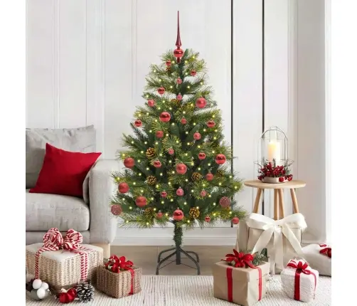 Tehis Hingega Jõulupuu Koos Koonustega Roheline 150 Cm