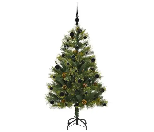 Mākslīgais Saliekamais Ziemassvētku Koks Ar Čiekuriem 150 Cm Vidaxl