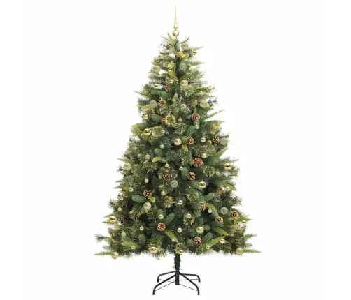 Mākslīgais Saliekamais Ziemassvētku Koks Ar Čiekuriem 240 Cm Vidaxl Mākslīgais Saliekamais Ziemassvētku Koks Ar Čiekuriem 240 Cm Vidaxl