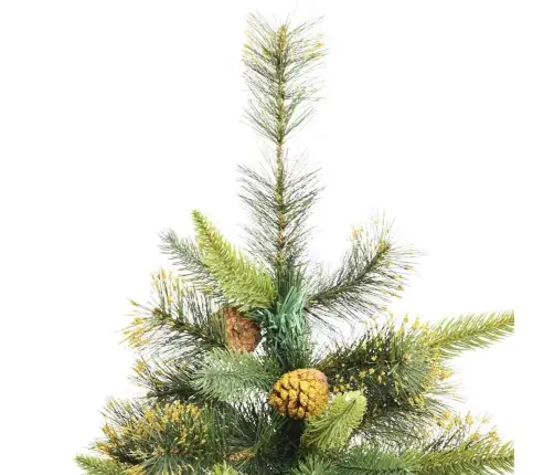 Mākslīgais Saliekamais Ziemassvētku Koks Ar Čiekuriem 240 Cm Vidaxl