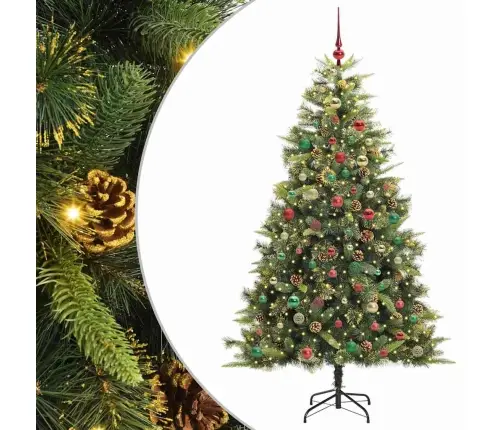 Dirbtinis Sulankstomas Kalėdų Medis Su Kankorėžiais 240 Cm Dirbtinis Sulankstomas Kalėdų Medis Su Kankorėžiais 240 Cm