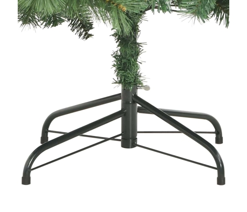 Mākslīgā Ziemassvētku Eglīte Zaļa 240 Cm Pvc Un Metāls Vidaxl