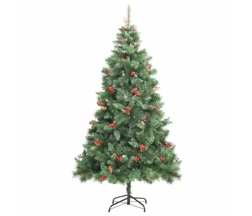 Mākslīgā Ziemassvētku Eglīte Zaļa 240 Cm Pvc Un Metāls Vidaxl
