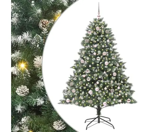 Dirbtinė Kalėdų Eglutė Su 300 Led Žalia 126 X 126 X 180 Cm