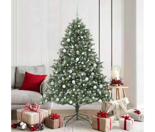 Dirbtinė Kalėdų Eglutė Žalia 180 Cm Pvc, Plastikas Ir Plienas