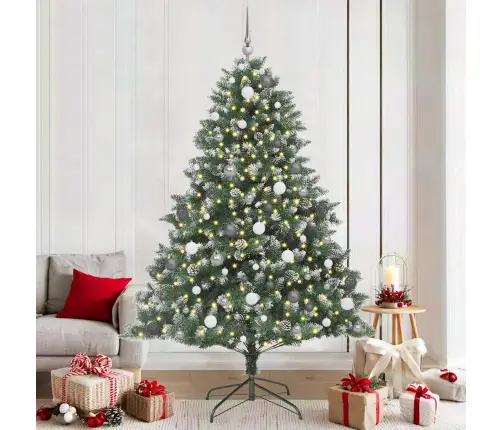 Tehisjõulupuu Koos 300 Led-Iga Roheline 140 X 140 X 210 Cm Tehisjõulupuu Koos 300 Led-Iga Roheline 140 X 140 X 210 Cm
