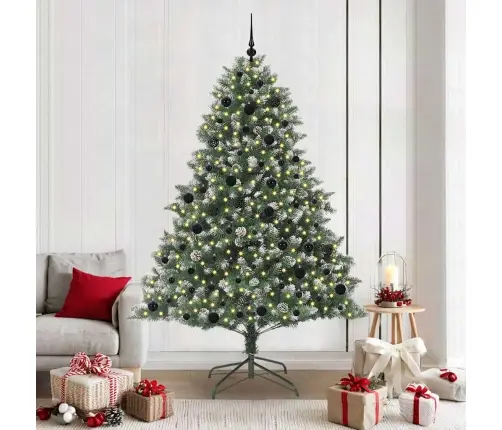 Tehisjõulupuu Roheline 210 Cm Pvc, Plastikk Ja Teras