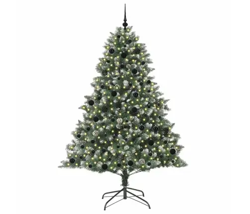 Tehisjõulupuu Roheline 210 Cm Pvc, Plastikk Ja Teras