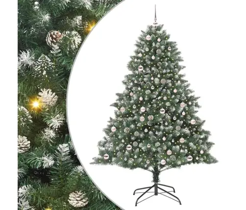 Mākslīgāziemassvētkueglīte Zaļa 140 X 140 X 210 Cm Pvc Vidaxl