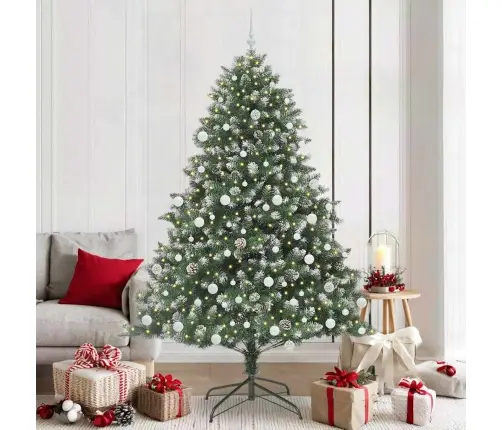 Mākslīgā Ziemassvētku Eglīte Su 300 Led Zaļa 140 X 140 X 210 Cm Vidaxl