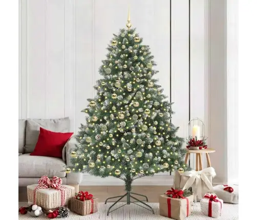 Mākslīgā Ziemassvētku Eglīte Su 300 Led Zaļa 140 X 140 X 210 Cm Vidaxl
