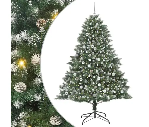 Mākslīgā Ziemassvētku Eglīte Su 300 Led Zaļa 140 X 140 X 210 Cm Vidaxl