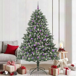 Mākslīgā Ziemassvētku Eglīte Su 300 Led Zaļa 140 X 140 X 210 Cm Vidaxl