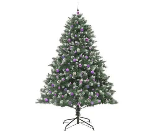 Dirbtinė Kalėdų Eglutė Žalia 240 Cm Pvc, Plastikas Ir Plienas