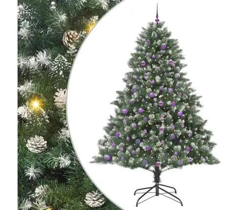 Dirbtinė Kalėdų Eglutė Žalia 240 Cm Pvc, Plastikas Ir Plienas