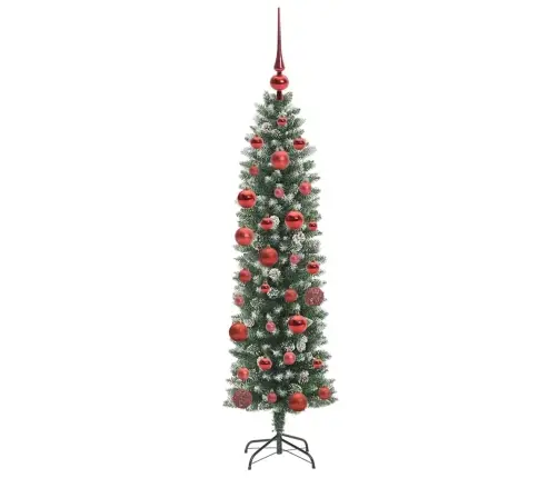 Dirbtinis Lieknas Kalėdų Medis Su 150 Led Žalia Ir Balta 150 Cm