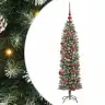 Dirbtinis Lieknas Kalėdų Medis Su 150 Led Žalia Ir Balta 150 Cm
