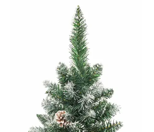Mākslīgs Slaids Ziemassvētku Koks Zaļš Un Balts 150 Cm Vidaxl Mākslīgs Slaids Ziemassvētku Koks Zaļš Un Balts 150 Cm Vidaxl