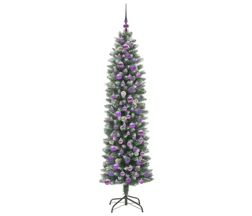 Dirbtinis Lieknas Kalėdų Medis Su 300 Led Žalia Ir Balta 180 Cm