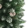Kunstlik Õhuke Jõulukuusk Koos Alusega Roheline Ja Valge 240 Cm