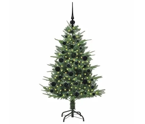 Dirbtinis Apšviestas Kalėdinis Medelis Su Kamuoliukų Rinkiniu